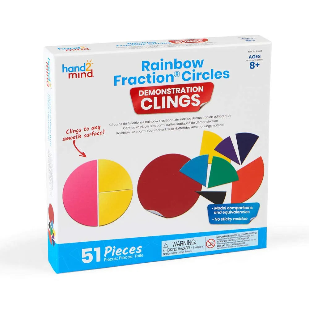 Rainbow Fraction® Circles Demonstration Clings