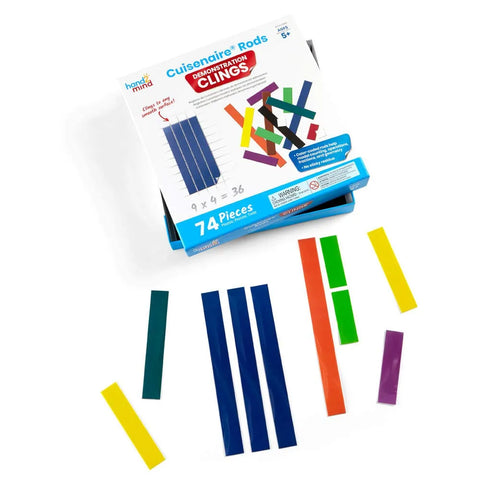 Cuisenaire® Rods Demonstration  Clings: 74pc