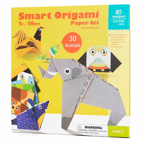 Smart Origami Paper Kit 30 Animals