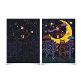 Scratch Cards Set Full Moon 6pc