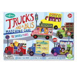 Trucks and A Bus Shaped Matching Game,
