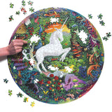 Unicorn Garden Round Puzzle 500pc