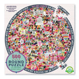Women March! Round Puzzle 500pc