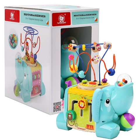Top Bright 5 in 1 Elephant Activity Cube