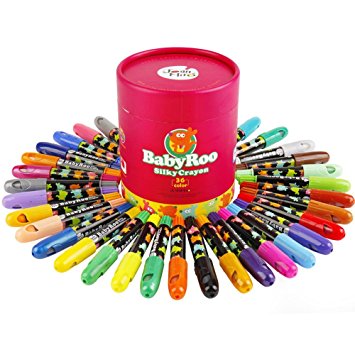 Baby Roo Silky Washable Crayons 36 Colours