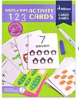 Wipe And Write Activity Cards:  123 Numbers