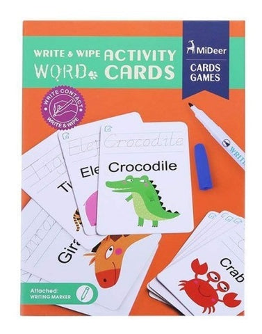 Wipe And Write Activity Cards: Words