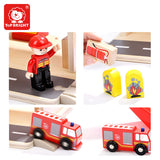 Pretend Play City Fire Station Playset