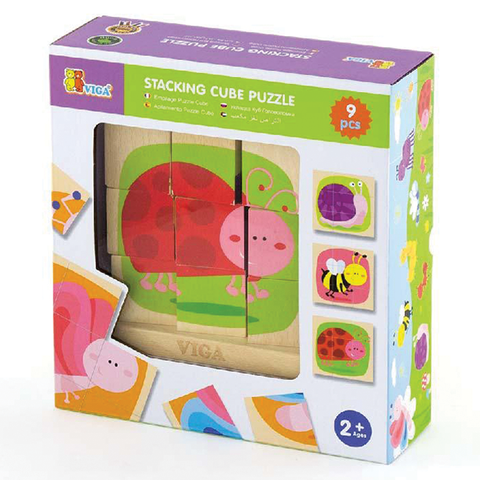 9 Piece Stacking Cube Puzzle – Insects