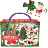 Christmas in the Woods Glitter Puzzle 20pc