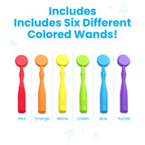 Colourful Magnetic Wands: Set of 6