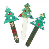 Wooden Christmas Trees Craft Sticks 10pc