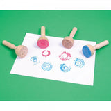 Wooden Paint & Dough Stampers 4pc